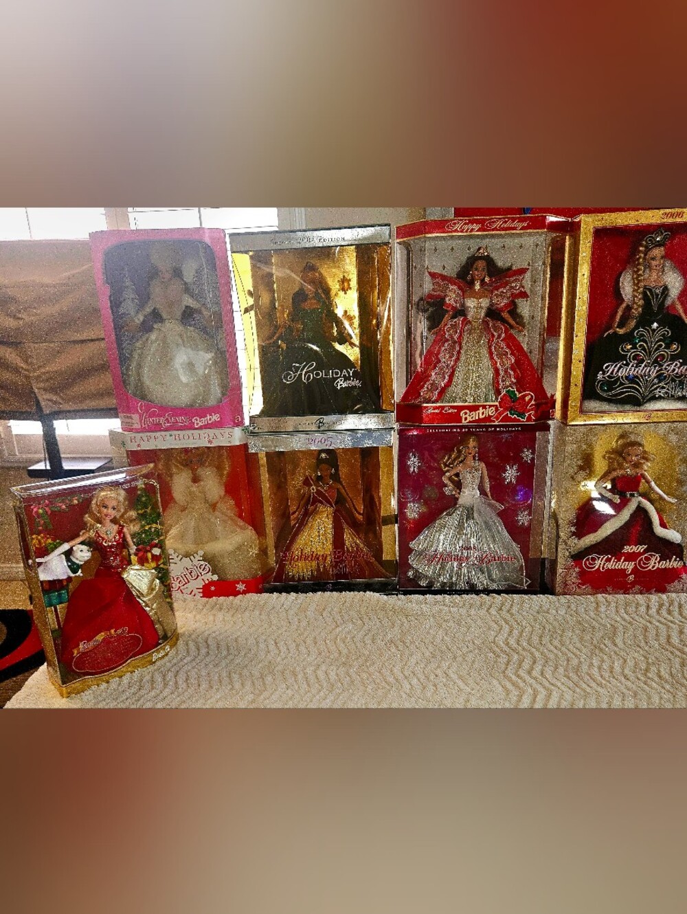 Barbie Holiday Doll Collection - Assorted Red, Gold, Green & Silver Dresses Lot